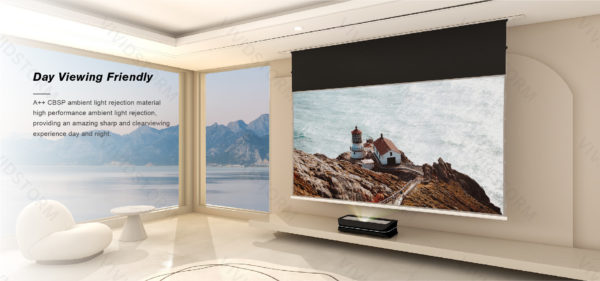 VIVIDSTORM Phantom Recessed In-Ceiling Motorized Tension UST ALR Projector Screen - Image 10