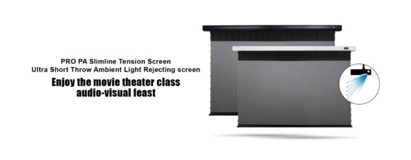 VIVIDSTORM PRO PA Slimline Perforated Acoustic Transparent Motorised Tension UST ALR Projector Screen - Image 8
