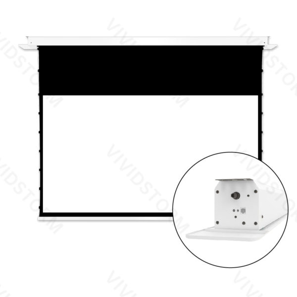 VIVIDSTORM PHANTOM Recessed In-Ceiling Motorized Tension White Cinema Projector Screen - Image 15