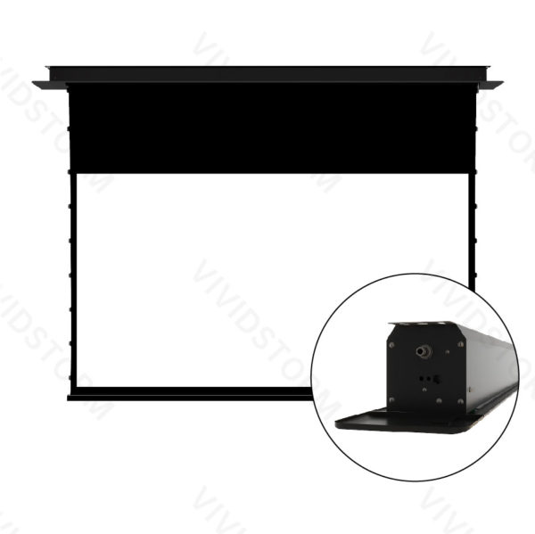 VIVIDSTORM PHANTOM Recessed In-Ceiling Motorized Tension White Cinema Projector Screen - Image 14