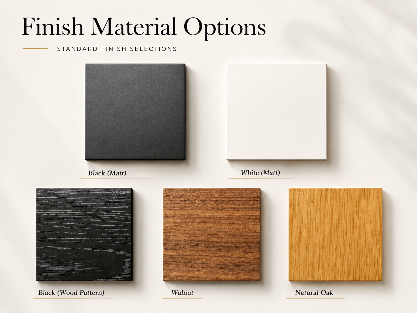 Maxlight MPC500R finish material options