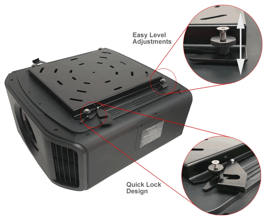 Low Profile JVC Projector Ceiling Bracket – Ultra Slim 25mm Mount - Image 4