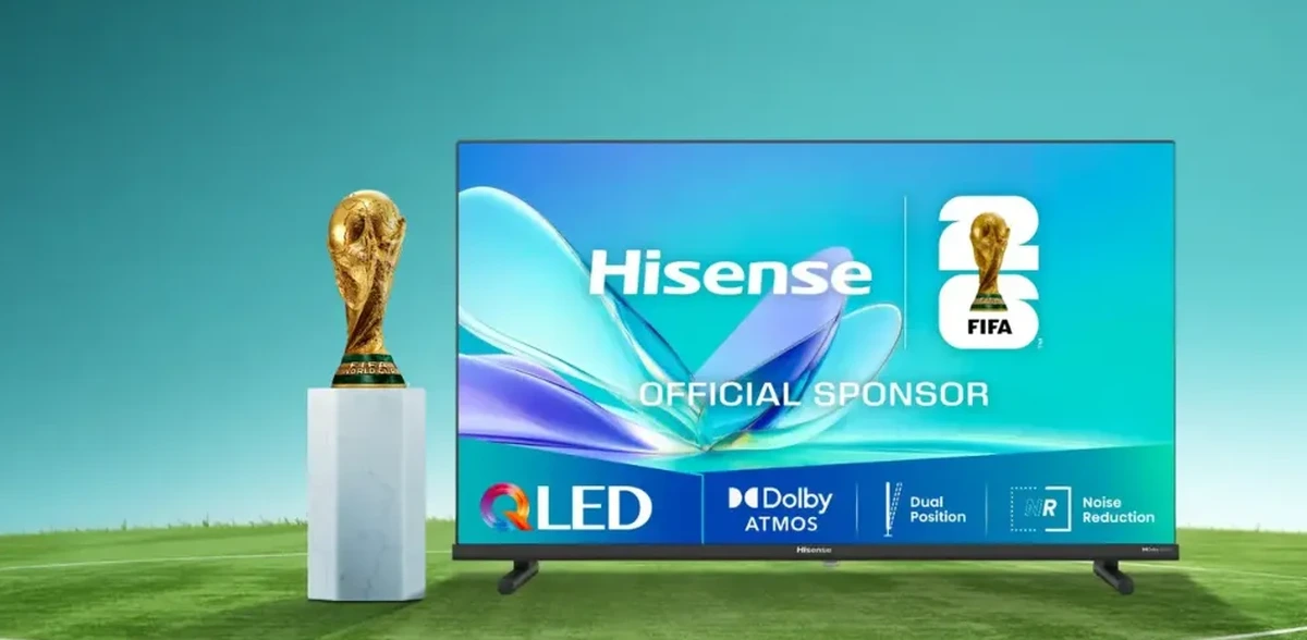 Hisense free 40 inch QLED TV promotion visual